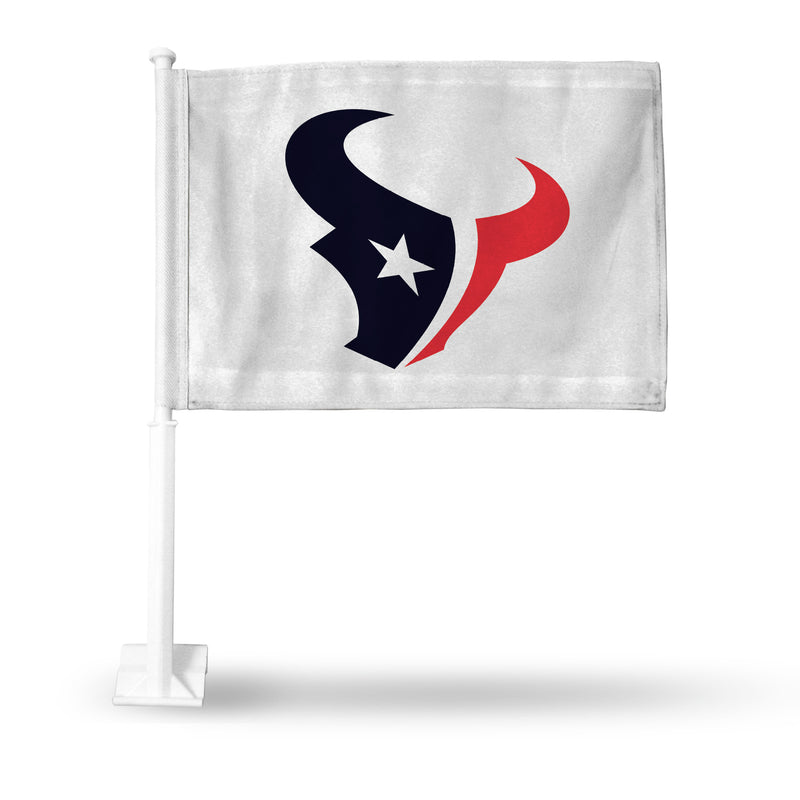 Houston Texans Primary Logo White Car Flag (White Pole)