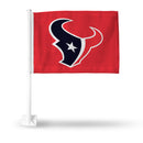 Houston Texans Primary Logo Red Car Flag (White Pole)