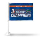 Florida University 3 Time College Football Champs Car Flag