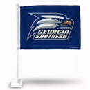 NCAA Georgia Southern Eagles Double Sided Car Flag -  16" x 19" - Strong Pole that Hooks Onto Car/Truck/Automobile By Rico Industries