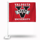 NCAA Valdosta State Blazers Double Sided Car Flag -  16" x 19" - Strong Pole that Hooks Onto Car/Truck/Automobile By Rico Industries