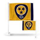 NHL Nashville Predators Double Sided Car Flag -  16" x 19" - Strong Pole that Hooks Onto Car/Truck/Automobile By Rico Industries