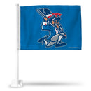 NCAA Francis Marion Patriots Double Sided Car Flag -  16" x 19" - Strong Pole that Hooks Onto Car/Truck/Automobile By Rico Industries