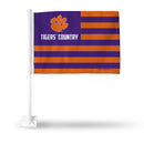 Clemson "Tigers Country" Car Flag