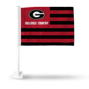 Georgia University "Bulldogs Country" Car Flag