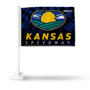 Kansas Speedway Car Flag (White Pole)