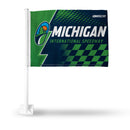 Michigan International Speedway Car Flag (White Pole)