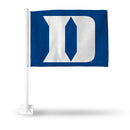 Duke Blue Devils Primary Logo Car Flag (White Pole)