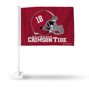 Alabama University "18" Helmet Car Flag