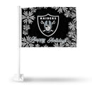 Raiders Holiday Themed Car Flag