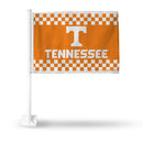 NCAA Tennessee Volunteers Double Sided Car Flag -  16" x 19" - Strong Pole that Hooks Onto Car/Truck/Automobile By Rico Industries