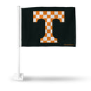 NCAA Tennessee Volunteers Double Sided Car Flag -  16" x 19" - Strong Pole that Hooks Onto Car/Truck/Automobile By Rico Industries