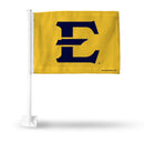NCAA East Tennessee State Buccaneers Double Sided Car Flag -  16" x 19" - Strong Pole that Hooks Onto Car/Truck/Automobile By Rico Industries