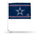 Dallas Cowboys America 250 Car Flag - White Pole