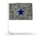 NFL Dallas Cowboys Double Sided Car Flag -  16" x 19" - Strong Pole that Hooks Onto Car/Truck/Automobile By Rico Industries