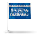 Kentucky University 8 Time College Basketball Champs Car Flag