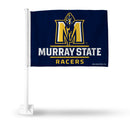 NCAA Murray State Racers Double Sided Car Flag -  16" x 19" - Strong Pole that Hooks Onto Car/Truck/Automobile By Rico Industries