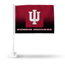 Indiana Hoosiers Car Flag - White Pole