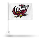 NCAA Temple Owls Double Sided Car Flag -  16" x 19" - Strong Pole that Hooks Onto Car/Truck/Automobile By Rico Industries