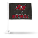 Tb Buccaneers Combo Mark Car Flag - Black 7 Bkg