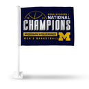 Michigan Wolverines 2026 NCAA Men's Basketball National Champions Car Flag
