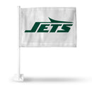 New York Jets White Car Flag (White Pole)