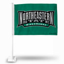 NCAA Northeastern State RiverHawks Double Sided Car Flag -  16" x 19" - Strong Pole that Hooks Onto Car/Truck/Automobile By Rico Industries