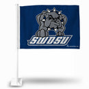 NCAA Southwestern Oklahoma State  Bulldogs Double Sided Car Flag -  16" x 19" - Strong Pole that Hooks Onto Car/Truck/Automobile By Rico Industries
