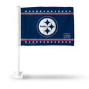 Pittsburgh Steelers America 250 Car Flag - White Pole