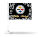 Steelers Holiday Themed Car Flag