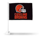 Cleveland Browns Primary Logo Car Flag (White Pole)