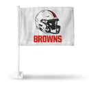 Cleveland Browns White Helmet Car Flag