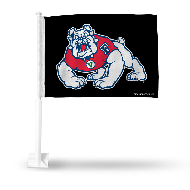 Fresno State Car Flag- Black Background
