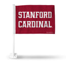 Stanford Cardinal Secondary Logo Car Flag - White Pole