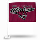 NCAA Cal State-Chico Wildcats Double Sided Car Flag -  16" x 19" - Strong Pole that Hooks Onto Car/Truck/Automobile By Rico Industries