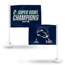 Seattle Seahawks 2 Time Super Bowl Champions Car Flag