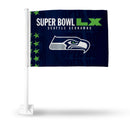 Seattle Seahawks 2026 Super Bowl LX Bound Car Flag