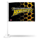 NCAA Emporia State Hornets Double Sided Car Flag -  16" x 19" - Strong Pole that Hooks Onto Car/Truck/Automobile By Rico Industries