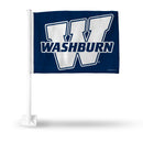 Washburn University Wordmark Car Flag