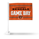 Bengals Game Day Car Flag On White Pole
