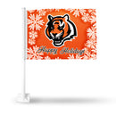 Bengals Holiday Themed Car Flag