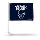 Howard Bison Car Flag on White Pole