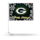 Packers Holiday Themed Car Flag