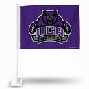 NCAA Central Arkansas Bears Double Sided Car Flag -  16" x 19" - Strong Pole that Hooks Onto Car/Truck/Automobile By Rico Industries