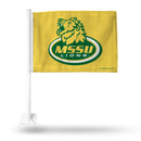 NCAA Missouri Southern State Lions Double Sided Car Flag -  16" x 19" - Strong Pole that Hooks Onto Car/Truck/Automobile By Rico Industries