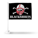 NCAA Nebraska Cornhuskers Double Sided Car Flag -  16" x 19" - Strong Pole that Hooks Onto Car/Truck/Automobile By Rico Industries