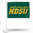 NCAA North Dakota State Bisons Double Sided Car Flag -  16" x 19" - Strong Pole that Hooks Onto Car/Truck/Automobile By Rico Industries