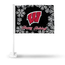 Wisconsin University Holiday Themed Car Flag