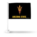 Arizona State Sun Devils Black Car Flag - White Pole
