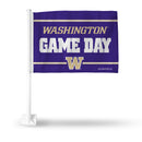 Washington University Game Day Car Flag On White Pole